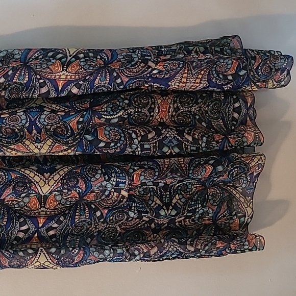 Lara Guidotti Silk Blend Floral Paisley Sleeveless Maxi Dress Sz L Boho Flowy - Picture 9 of 13